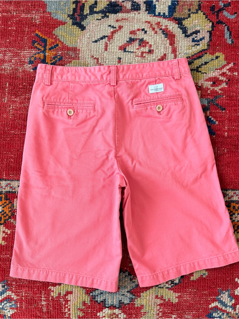 Vineyard Vines Coral Pink Cotton Shorts